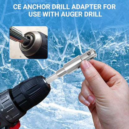 Two Stage Auger Adapter for 3/4″& 7/8″Auger Shaft Drill Auger Attachment