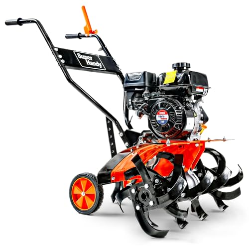 SuperHandy Tiller Cultivator, 7HP 209cc, Soil Tiller, Use Case Focus - style: Front Tine Tiller