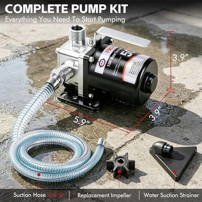 FMCNMech Water Transfer Pump, 110V Utility Pump, 500 GPH - color: Water Pump Without Switch