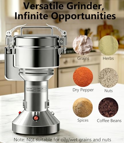 Electric Grain Mill 150g Flour Mill Home for Wheat Corn Rice Herbs Spices