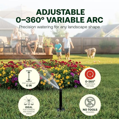 Rain Bird 1806VAN 1800 Series Professional, 6 Inch Pop Up Sprinkler Head