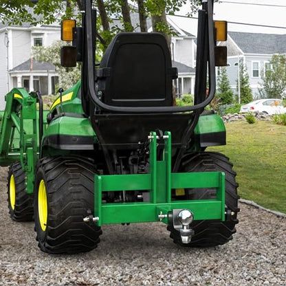 YINTATECH 3 Point Hitch Receiver with Suitcase Weight Brackets Category 1 - color: Green
