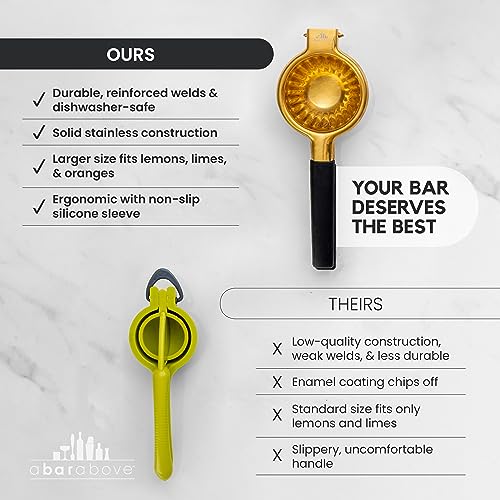 A Bar Above Hand Juicer for Cocktails, Heavy Duty, Silver Finish, 3 Pack - color: Silver, size: 3 Pack