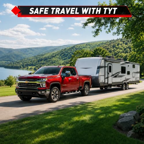 TYT Adjustable 5-in-1 Tri-Ball Hitch Ball Mount for 2-Inch Receiver - size: Adjustable Tri-Ball with Hook & Shackle