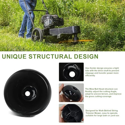311011 String Trimmer Mow Ball Head Hex Center for Walk Behind Mower Parts