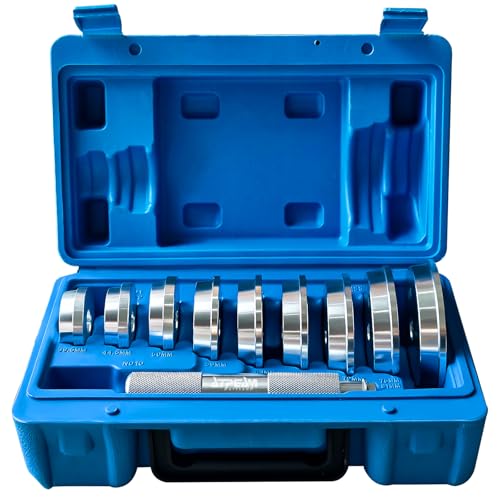 ATPEAM 10pcs Aluminum Bearing Race and Seal Driver Set Bearing Press Kit