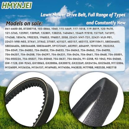 532132801 132801 Drive V-Belt for Husqvarna 500RTT 550CRTT 600CRT 650RTT 700RTT 900DRT Rear-Tine Tiller