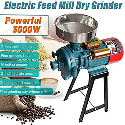 Electric Grain Mill, 3000W 110V Heavy Duty Mill Grinder
