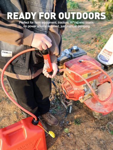 Cordless Fuel Transfer Pump, Gas Siphon Pump for Gasoline, Hand Siphon Pump