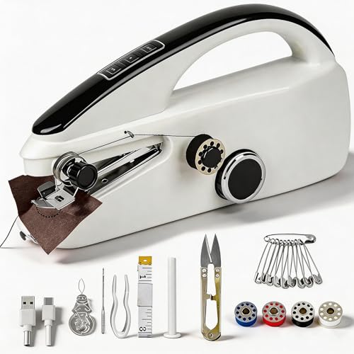 Handheld Sewing Machine, Portable Mini Hand Sewing Machine for Beginners