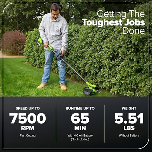 Greenworks 24V 13 in String Trimmer, 20 Blades, Tool Only - size: 13" Cordless Deluxe (Tool Only)
