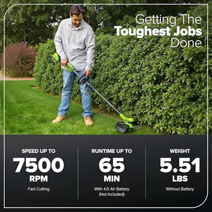 Greenworks 24V 13 in String Trimmer, 20 Blades, Tool Only - size: 13" Cordless Deluxe (Tool Only)