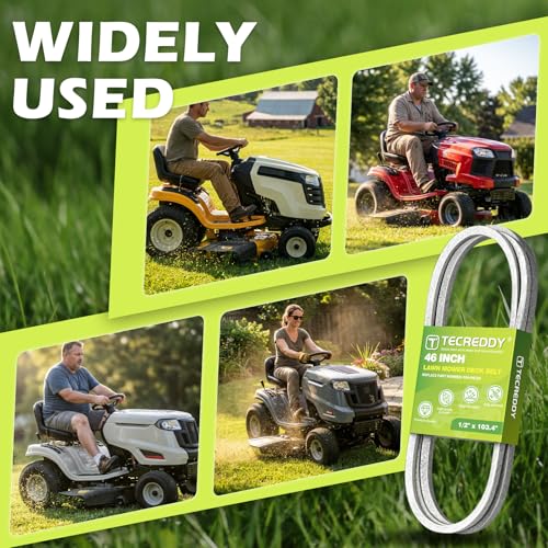 954-04219 Deck Belt for Cub Cadet 46 Inch LTX 1045 LTX 1046 Troy Bilt Horse XP Bronco Craftsman T1600 T140 754-04219 Lawn Mower - Aramid Cord, 1/2" x 103.4" - size: 103.4"L x 0.5"W