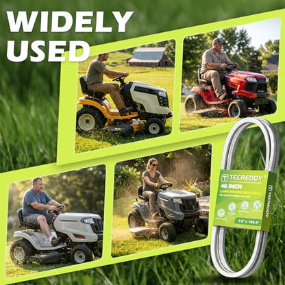 954-04219 Deck Belt for Cub Cadet 46 Inch LTX 1045 LTX 1046 Troy Bilt Horse XP Bronco Craftsman T1600 T140 754-04219 Lawn Mower - Aramid Cord, 1/2" x 103.4" - size: 103.4"L x 0.5"W