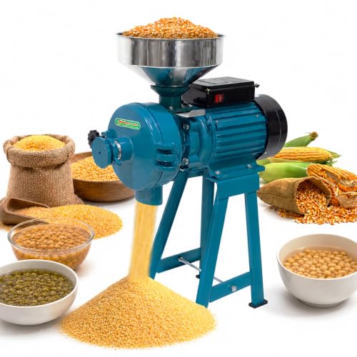 3000W Electric Grain Mill, 110V Corn Wheat Rice Grinder, 2800 RPM