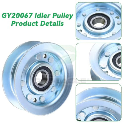 2 Pcs GY22172 Idler Pulley with GY20629 Idler Pulley for D140 Deck - color: A6 1xGY20629+2xGY22172