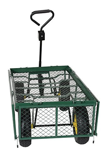 Vestil Cart With Fold-Down Sides - 48"Wx24"Dx26"H - size: 1000 lbs Load Capacity, 28-1/4" Height, 48" Length X 24" Width