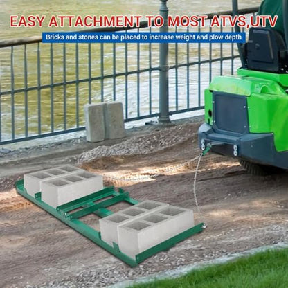 PioneerWorks 6FT Drag Harrow – Tow-Behind Leveler for ATV/UTV/Tractor