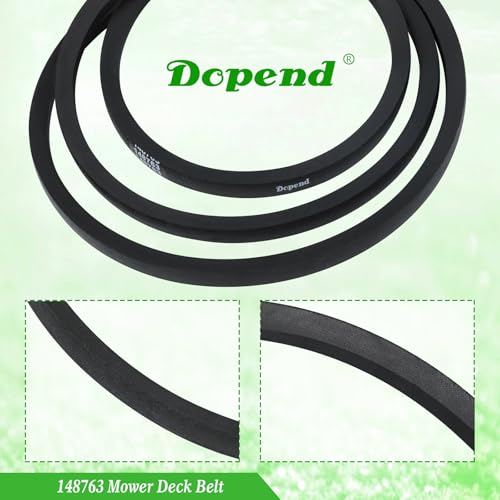 532148763 148763 Mower Deck Belt 5/8'' x 86'' for Craftsman, Husqvarna YTH180, YTH1746, GT200, GTH200, GTH225 Lawn Tractor Riding Mower, Replaces 148763 Craftsman Deck Belt 532148763, 531300769 - size: 148763