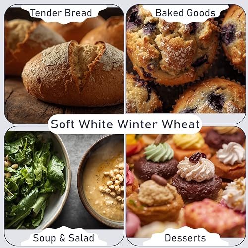 Great River Milling Organic Soft White Wheat Berries, Non-GMO, 25 lb