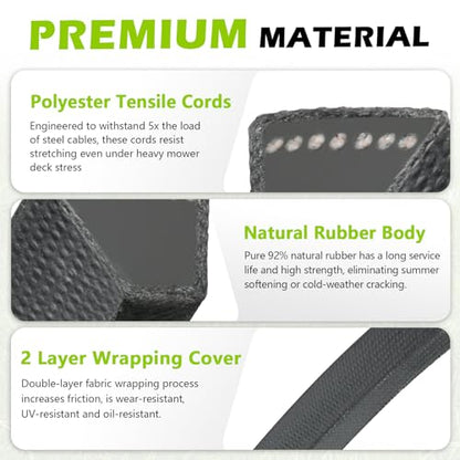 144959 Mower Deck Belt for Craftsman 42 Inch 532144959 LT1000 LT2000 DLT3000 DYT4000 Husqvarna Poulan AYP Ariens Riding Lawn Mower, 1/2" X 95.5" - size: 95.5"L x 0.5"W