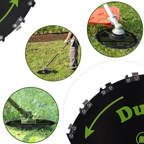 Dunhil Brush Cutter Blade for Weed Eater, Cutter, Trimmer with 2 Set Adapter Kits (2 Pack 7 inch) - size: 2 Pack 7 inch