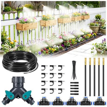 HIRALIY 33FT Garden Watering Kit for Small Gardens - size: 33FT