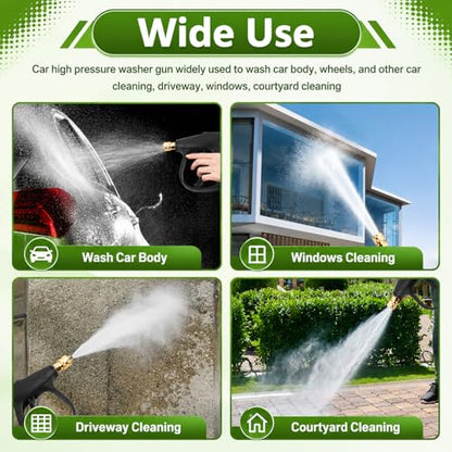 Car Short Pressure Washer Gun,High-Pressure 4350 PSI Max Stubby