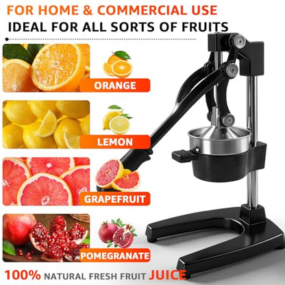 Manual Fruit Juicer Hand Press Citrus Squeezer for Home