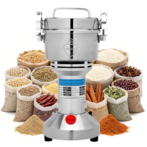 2000W Electric Grain Mill Grinder, 750g Flour Mill Grinder for Home - size: 750g
