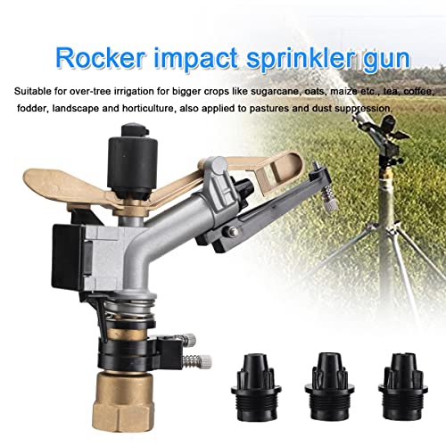 1" Agriculture Farm Irrigation Sprinkler Watering Spray 360° Rotary