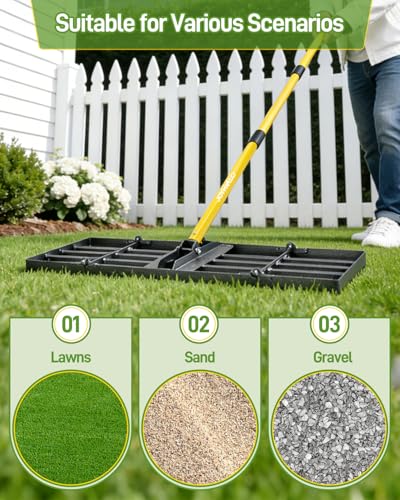 Joyhalo 48in Lawn Leveling Rake - size: 48in