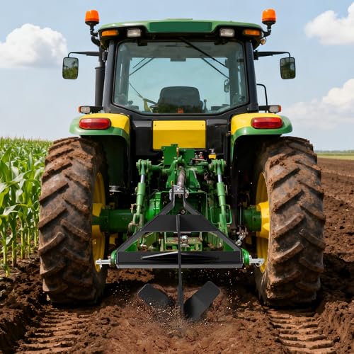 3 Middle Buster Plow Compatible with Category 1 3-Point Quick Hitch