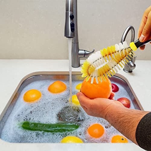 Corn Silk Brush Remover Corn Silk Remover Brush Silking Silker Remove Fruit and Vegetable Cleaning with Handle for Carrots, Potatoes