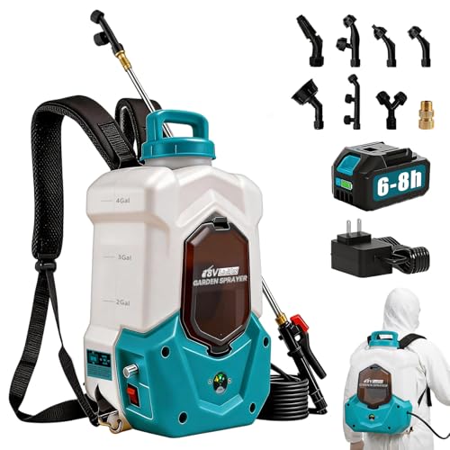 Battery Powered Backpack Sprayer Compatible with Ma-Kita 18V Battery