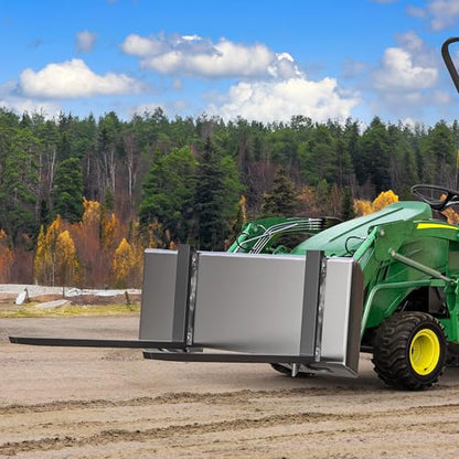 AUTOSAVER88 3/8" Skid Steer Mount Plate, Thick Skid Steer Plate Attachment, Universal Quick Attach Plate Compatible with Kubota, Bobcat Skid Steers and Tractors - size: 3/8 Inch