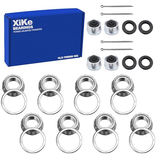 XiKe 30205 Bearings Fits 25mm Axles Trailer Wheel Hub Bearings Kit, 4 Sets - size: 30205, style: 4 Set