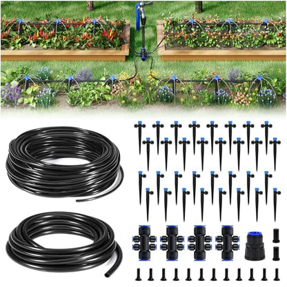 HIRALIY 200FT Drip Irrigation Kit for Garden Watering - size: 200ft
