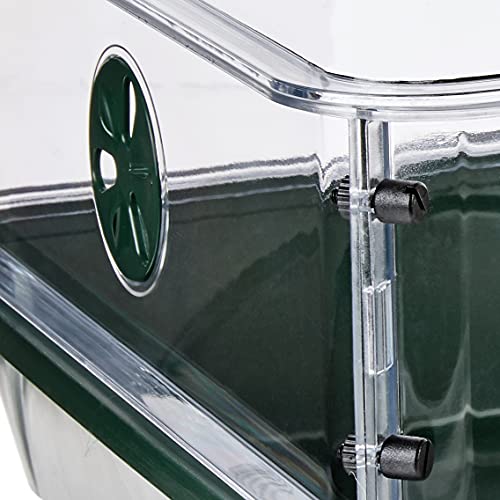 EarlyGrow 93774 Domed Propagator, 1 Height Extender, Green - size: 1 Side Extender with no Clip Set