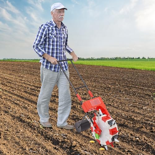 Manual Garden Seeder with 6 Nozzles, Portable Maize Soybean Sower - size: 6 Nozzles