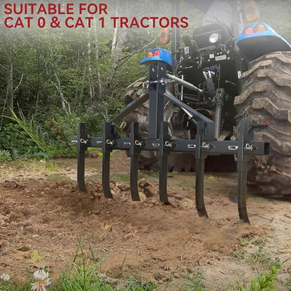 YITAMOTOR 48" 3 Point Heavy Duty Rear Scrape Blade for CAT-1/0 Tractors