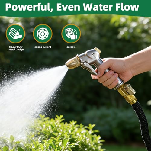 ARXIVE Heavy Duty Garden Hose Nozzle, High Pressure Handheld Sprayer