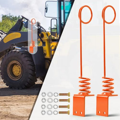 2PCS Hydraulic Hose Holder Tractor, 0.3" Thick Base Hydraulic Hose Saver - color: 2 PCS Orange