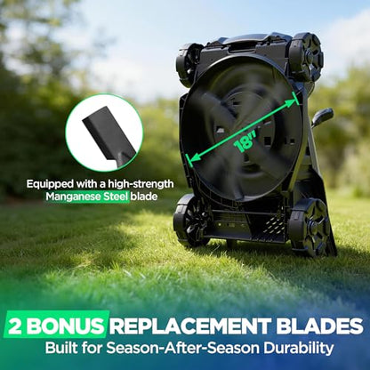 18-Inch 40V Max Brushless Cordless Electric Push Lawn Mower