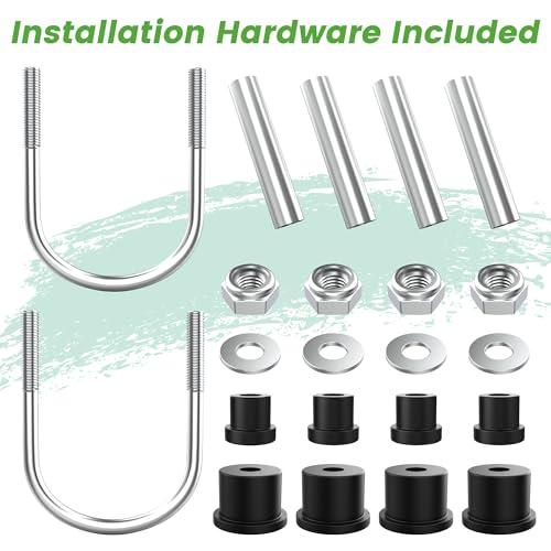 10L0L Heavy Duty Tapered Rear Leaf Springs Kit for EZGO RXV 2008-2013