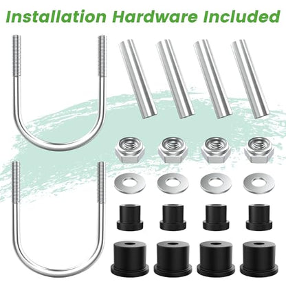 10L0L Heavy Duty Tapered Rear Leaf Springs Kit for EZGO RXV 2008-2013