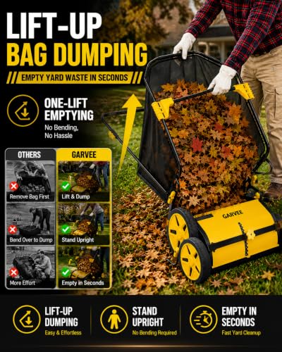 26 Inch Push Lawn Sweeper with 7 Cu. Ft. Large Mesh Collection Bag - size: 26 inch