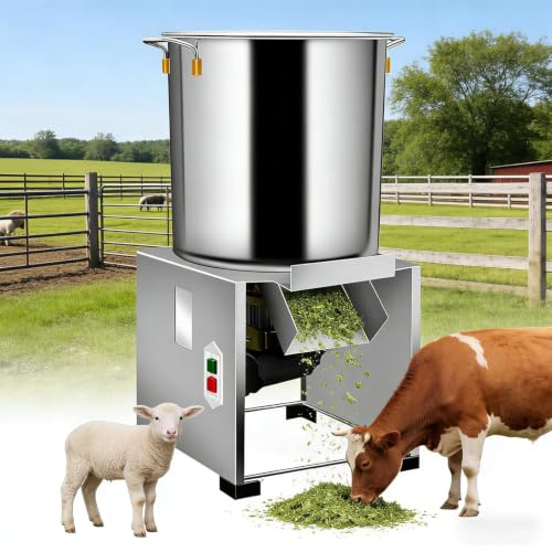 Commercial Poultry Feed Grinder,1800W Electric Vegetable and Fruit Shredder