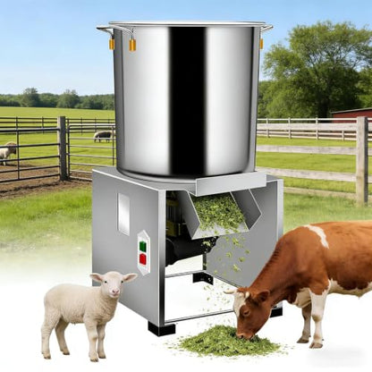 Commercial Poultry Feed Grinder,1800W Electric Vegetable and Fruit Shredder