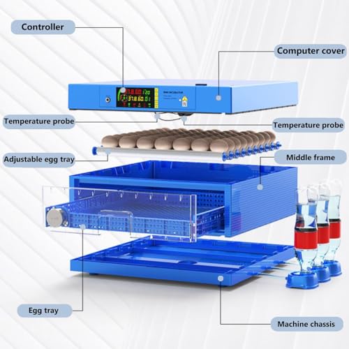 Automatic Eggs Incubator, Large Incubators for Hatching Eggs - size: 256 Eggs